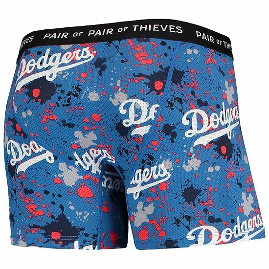 Coupon 🔥 Unbranded Men's Pair Of Thieves Royal/Black Los Angeles Dodgers Super Fit 2-Pack Boxer Briefs Set 🔥 - Image 4