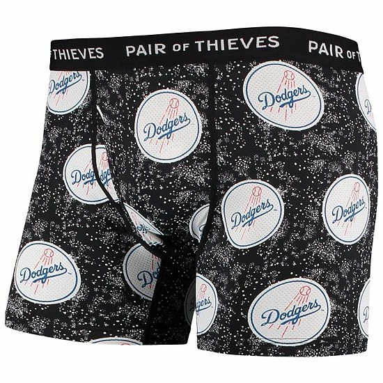 Coupon 🔥 Unbranded Men's Pair Of Thieves Royal/Black Los Angeles Dodgers Super Fit 2-Pack Boxer Briefs Set 🔥 - Image 5