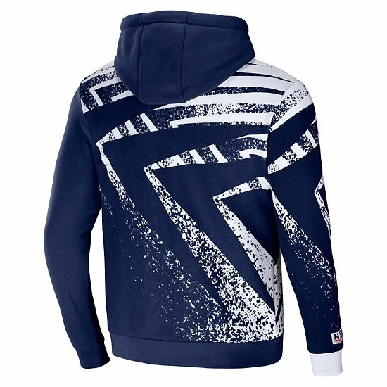 New 🎉 Unbranded Men's NFL X Staple Navy Seattle Seahawks All Over Print Pullover Hoodie 🔔 - Image 4