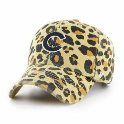 Best Pirce 🥰 Unbranded 👩 Women's '47 Chicago Cubs Tan Cheetah Clean Up Adjustable Hat 🌟
