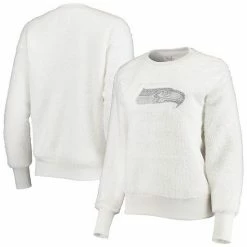 Best Pirce 💯 Unbranded 👩 Women's Touch White Seattle Seahawks Milestone Tracker Pullover Sweatshirt ✔️