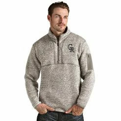 Best deal 🔔 Unbranded Men's Colorado Rockies 1/4 Zip Pullover Sweater 😍