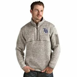 Promo 🔔 Unbranded Men's Tampa Bay Rays 1/4 Zip Pullover Sweater 😀