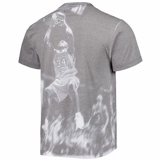Brand new ๐ Unbranded Men's Mitchell & Ness Shaquille O'Neal Gray Los Angeles Lakers Above The Rim Sublimated T-Shirt ๐ - Image 4