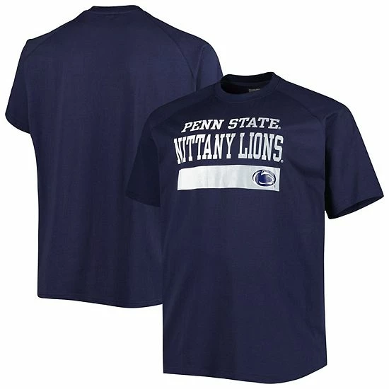 Promo ⭐ Unbranded Men's Navy Penn State Nittany Lions Big & Tall Raglan T-Shirt 🥰 - Image 2