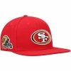 Cheapest 🌟 Unbranded Men's Pro Standard Scarlet San Francisco 49ers Logo II Snapback Hat 😍