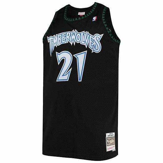 Wholesale ๐คฉ Unbranded Men's Mitchell & Ness Kevin Garnett Black Minnesota Timberwolves Big & Tall Hardwood Classics Jersey ๐ - Image 2