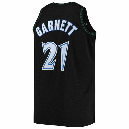 Wholesale ๐คฉ Unbranded Men's Mitchell & Ness Kevin Garnett Black Minnesota Timberwolves Big & Tall Hardwood Classics Jersey ๐ - Image 3