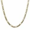 Discount 👏 Unbranded Men's Stainless Steel 6 Mm Figaro Chain Necklace Black Tone ❤️