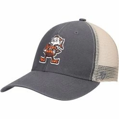 Budget 😀 Unbranded Men's '47 Charcoal/Natural Cleveland Browns Flagship MVP Snapback Hat 🧨