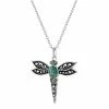 Best deal 👍 Unbranded Sterling Silver Turquoise Dragonfly Pendant Necklace 🧨