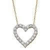 Wholesale 🎉 Unbranded Sterling Silver 1/4 Carat T.W. Diamond Heart Pendant Necklace ❤️