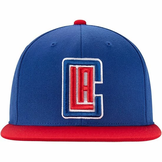 Coupon 💯 Unbranded Men's Mitchell & Ness Royal/Red LA Clippers Two-Tone Wool Snapback Hat 🎁 - Image 3
