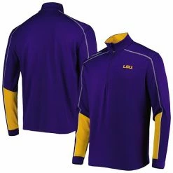 Cheap ✔️ Unbranded Men's Columbia Purple LSU Tigers Shotgun 2.0 Omni-Wick Quarter-Zip Jacket 🥰