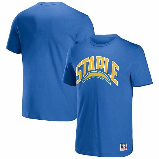 Promo ๐ Unbranded Men's NFL X Staple Blue Los Angeles Chargers Logo Lockup T-Shirt ๐ - Image 2