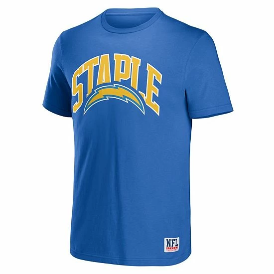 Promo ๐ Unbranded Men's NFL X Staple Blue Los Angeles Chargers Logo Lockup T-Shirt ๐ - Image 3