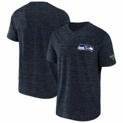 Best Pirce ❤️ Unbranded Men's NFL X Darius Rucker Collection By Fanatics College Navy Seattle Seahawks Slub Henley T-Shirt ⌛