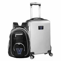 Discount 🧨 Unbranded Villanova Wildcats Deluxe Hardside Spinner Carry-On Luggage & 🎒 Backpack Set Vil Navy 😍