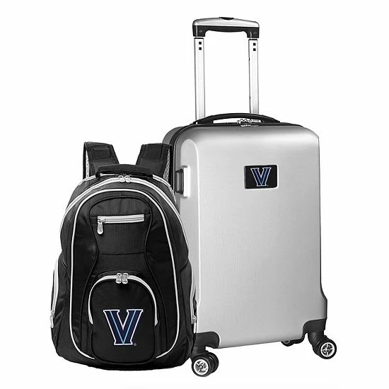 Discount ๐งจ Unbranded Villanova Wildcats Deluxe Hardside Spinner Carry-On Luggage & ๐ Backpack Set Vil Navy ๐