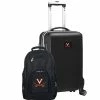 New ⭐ Unbranded Virginia Cavaliers Deluxe Hardside Spinner Carry-On Luggage & 🎒 Backpack Set Uva Black ✔️
