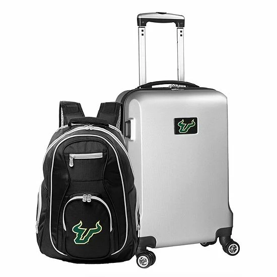 Top 10 ๐งจ Unbranded South Florida Bulls Deluxe Hardside Spinner Carry-On Luggage & ๐ Backpack Set Usf Silver ๐ - Image 9