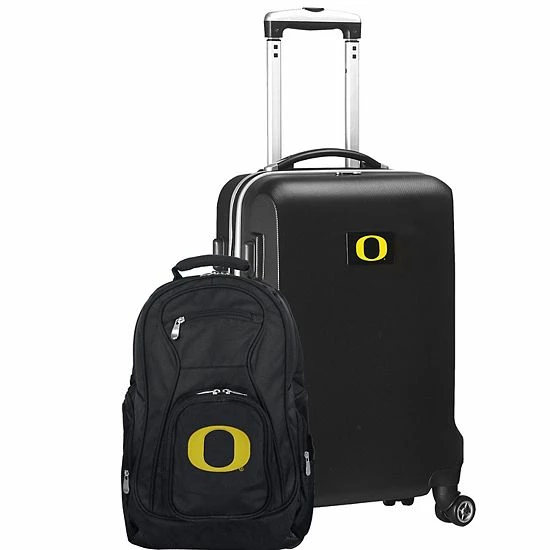 Best deal 😀 Unbranded Oregon Ducks Deluxe Hardside Spinner Carry-On Luggage & 🎒 Backpack Set Uoo Navy ⌛ - Image 9