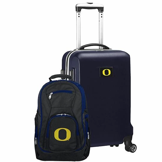 Best deal 😀 Unbranded Oregon Ducks Deluxe Hardside Spinner Carry-On Luggage & 🎒 Backpack Set Uoo Navy ⌛ - Image 10