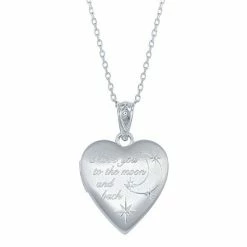 Buy ⌛ Unbranded Sterling Silver Heart Locket Necklace 💯
