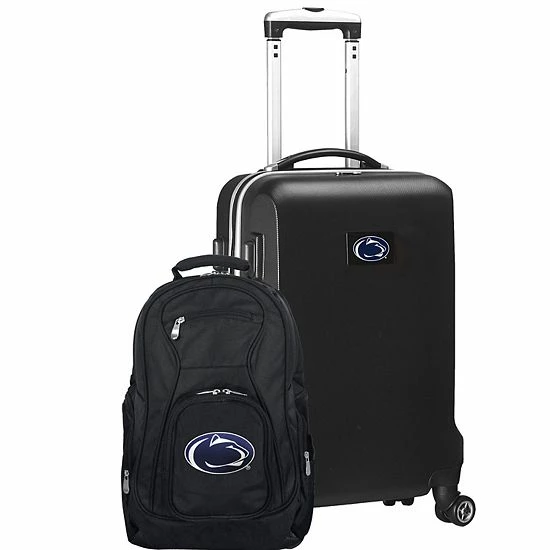 Budget ๐ Unbranded Penn State Nittany Lions Deluxe Hardside Spinner Carry-On Luggage & ๐ Backpack Set Pst Silver ๐