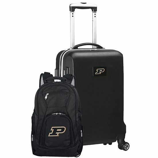 Best deal ๐ Unbranded Purdue Boilermakers Deluxe Hardside Spinner Carry-On Luggage & ๐ Backpack Set Prd Black ๐ - Image 8
