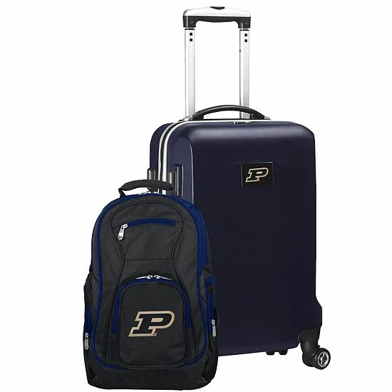 Best deal ๐ Unbranded Purdue Boilermakers Deluxe Hardside Spinner Carry-On Luggage & ๐ Backpack Set Prd Black ๐ - Image 9
