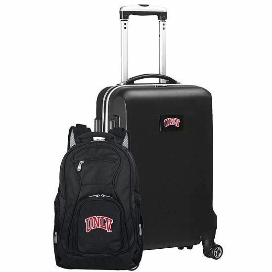 Flash Sale โ๏ธ Unbranded UNLV Rebels Deluxe Hardside Spinner Carry-On Luggage & ๐ Backpack Set Nlv Silver ๐ฅฐ - Image 7