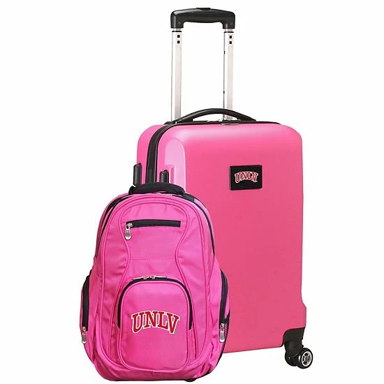 Flash Sale โ๏ธ Unbranded UNLV Rebels Deluxe Hardside Spinner Carry-On Luggage & ๐ Backpack Set Nlv Silver ๐ฅฐ - Image 9