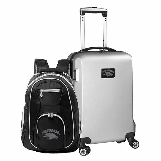 Top 10 ❤️ Unbranded Nevada Wolf Pack Deluxe Hardside Spinner Carry-On Luggage & 🎒 Backpack Set Nev Black ✔️ - Image 6