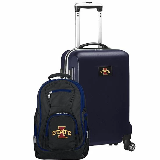 Outlet 🤩 Unbranded Iowa State Cyclones Deluxe Hardside Spinner Carry-On Luggage & 🎒 Backpack Set Isu Pink 💯 - Image 8