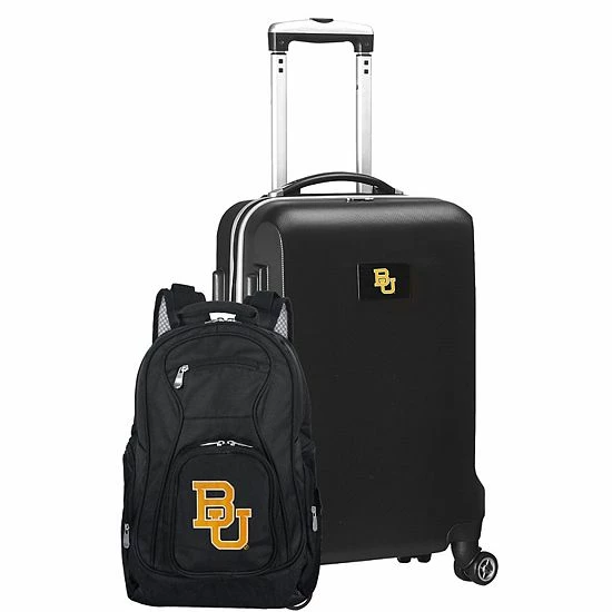 Best deal 😍 Unbranded Baylor Bears Deluxe Hardside Spinner Carry-On Luggage & 🎒 Backpack Set Bay Navy ⭐ - Image 7