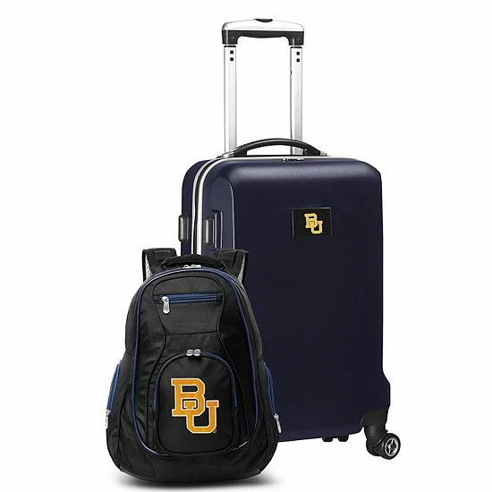 Best deal 😍 Unbranded Baylor Bears Deluxe Hardside Spinner Carry-On Luggage & 🎒 Backpack Set Bay Navy ⭐ - Image 10