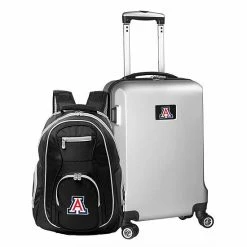 Cheap 🌟 Unbranded Arizona Wildcats Deluxe Hardside Spinner Carry-On Luggage & 🎒 Backpack Set Arz Navy ✨