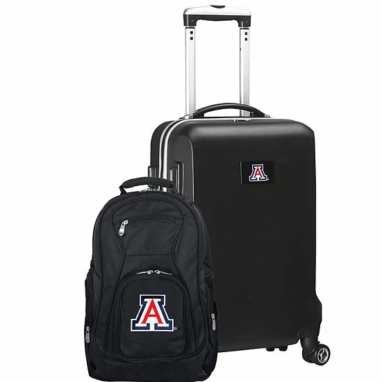 Cheap 🌟 Unbranded Arizona Wildcats Deluxe Hardside Spinner Carry-On Luggage & 🎒 Backpack Set Arz Navy ✨ - Image 10