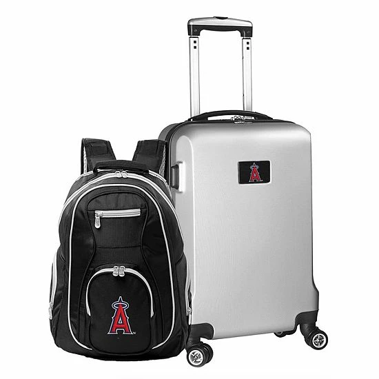 Coupon ๐ Unbranded Los Angeles Angels Of Anaheim Deluxe 2-Piece ๐ Backpack & Carry-On Set Ang Silver โ๏ธ - Image 12