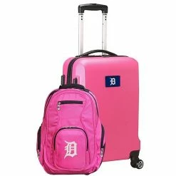Best reviews of 🔥 Unbranded Detroit Tigers Deluxe Wheeled Carry-On Luggage & 🎒 Backpack Set Tgr Navy 🔥