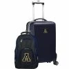 Cheapest 👏 Unbranded Appalachian State Mountaineers Deluxe Hardside Spinner Carry-On Luggage & 🎒 Backpack Set App Silver 🧨
