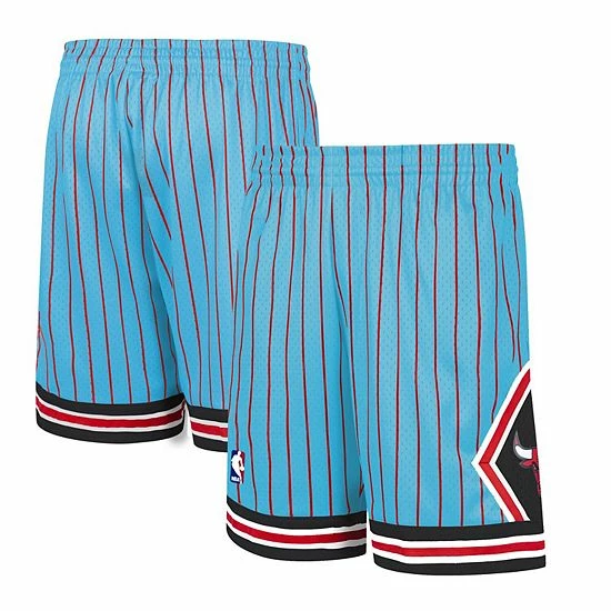 Promo 🌟 Unbranded Men's Mitchell & Ness Blue Chicago Bulls Hardwood Classic Reload Swingman Shorts 🤩