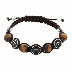 Best reviews of 🥰 Unbranded Men's Tiger Eye Brown Cord Bracelet ✨