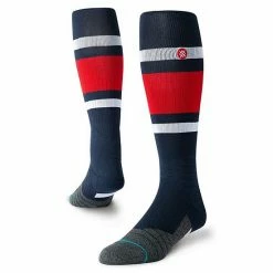 Brand new 👍 Unbranded Men's Stance Atlanta Braves Stripe Diamond Pro Over The Calf 🧦 Socks ⭐