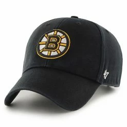 Wholesale 🤩 Unbranded Men's '47 Black Boston Bruins Legend MVP Adjustable Hat 😍