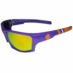 Best Sale 🥰 Unbranded Adult Clemson Tigers Edge Wrap 👓 Sunglasses 🛒
