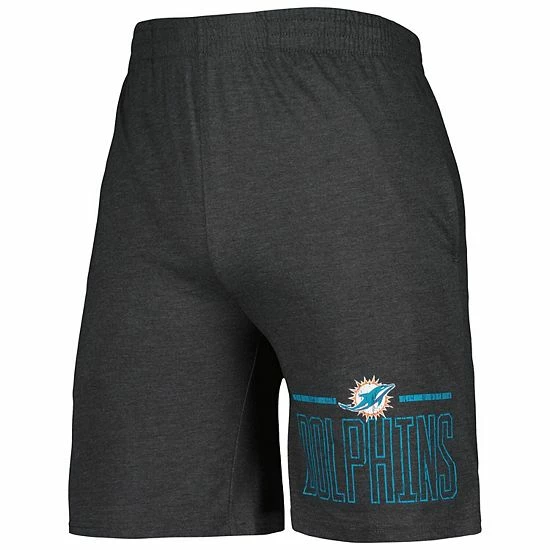 New ⌛ Unbranded Men's Concepts Sport Charcoal/Aqua Miami Dolphins Meter T-Shirt & Shorts Sleep Set 🎁 - Image 5
