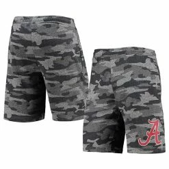 Cheap 🌟 Unbranded Men's Concepts Sport Charcoal/Gray Alabama Crimson Tide Camo Backup Terry Jam Lounge Shorts 🔥