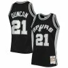 Outlet 🤩 Unbranded Men's Mitchell & Ness Tim Duncan Black San Antonio Spurs 1998-99 Hardwood Classics 75th Anniversary Diamond Swingman Jersey 🎁